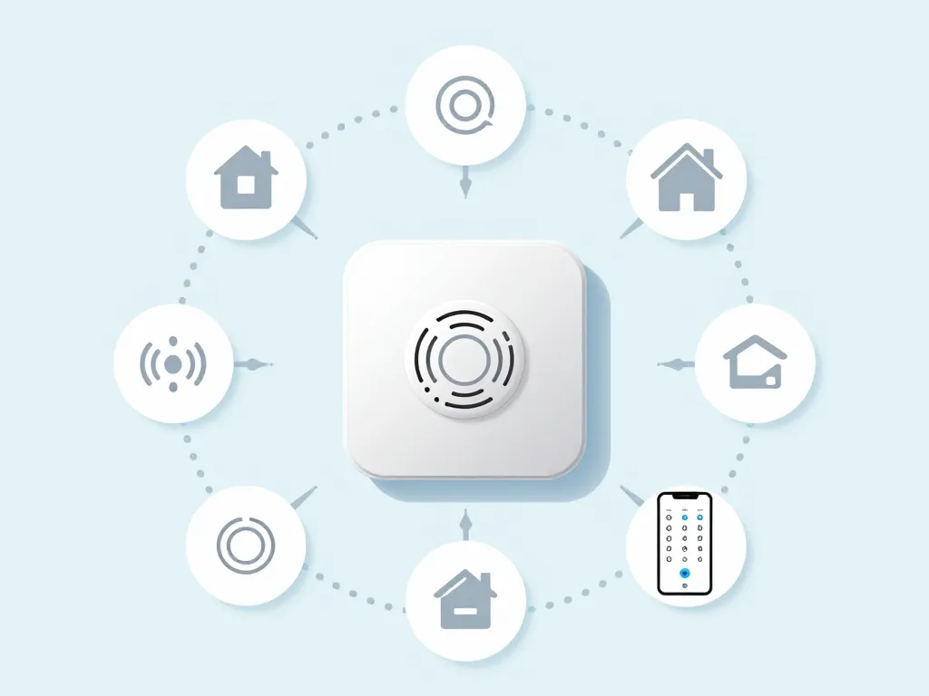 schéma composants alarme maison qiara système connecté