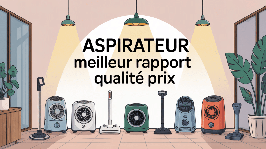 aspirateur meilleur qualité prix illustration différents modèles modernes