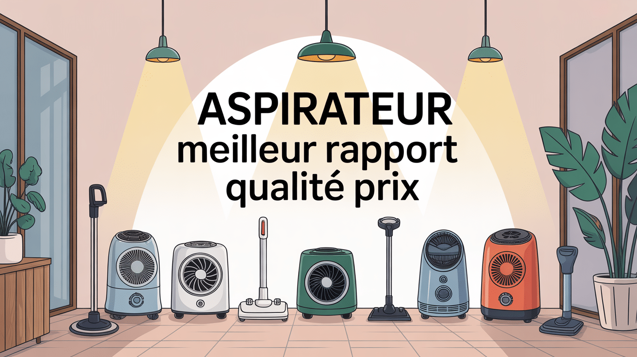 aspirateur meilleur qualité prix illustration différents modèles modernes