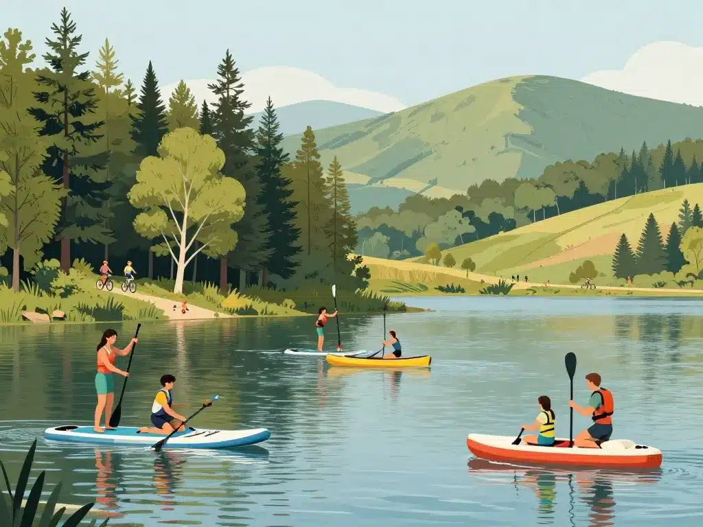 barrage de lavalette canoë paddle randonnée