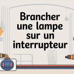 Illustration brancher une lampe sur un interrupteur ambiance sécurisée