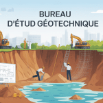 illustration bureau d'étude géotechnique projet construction