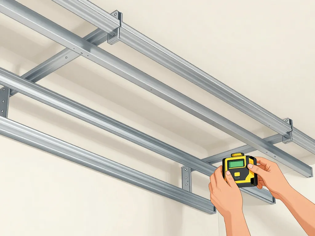 comment faire un plafond en placo installation ossature métallique