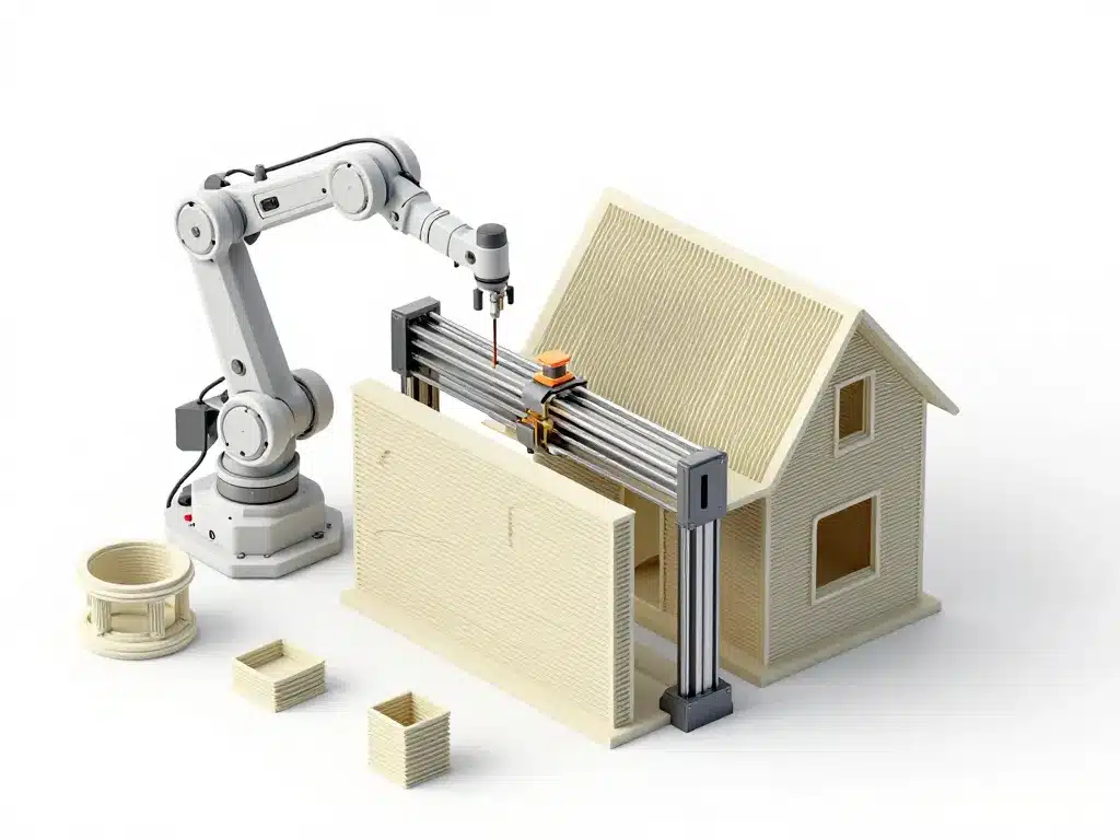 constructeur maison imprimante 3d schéma processus