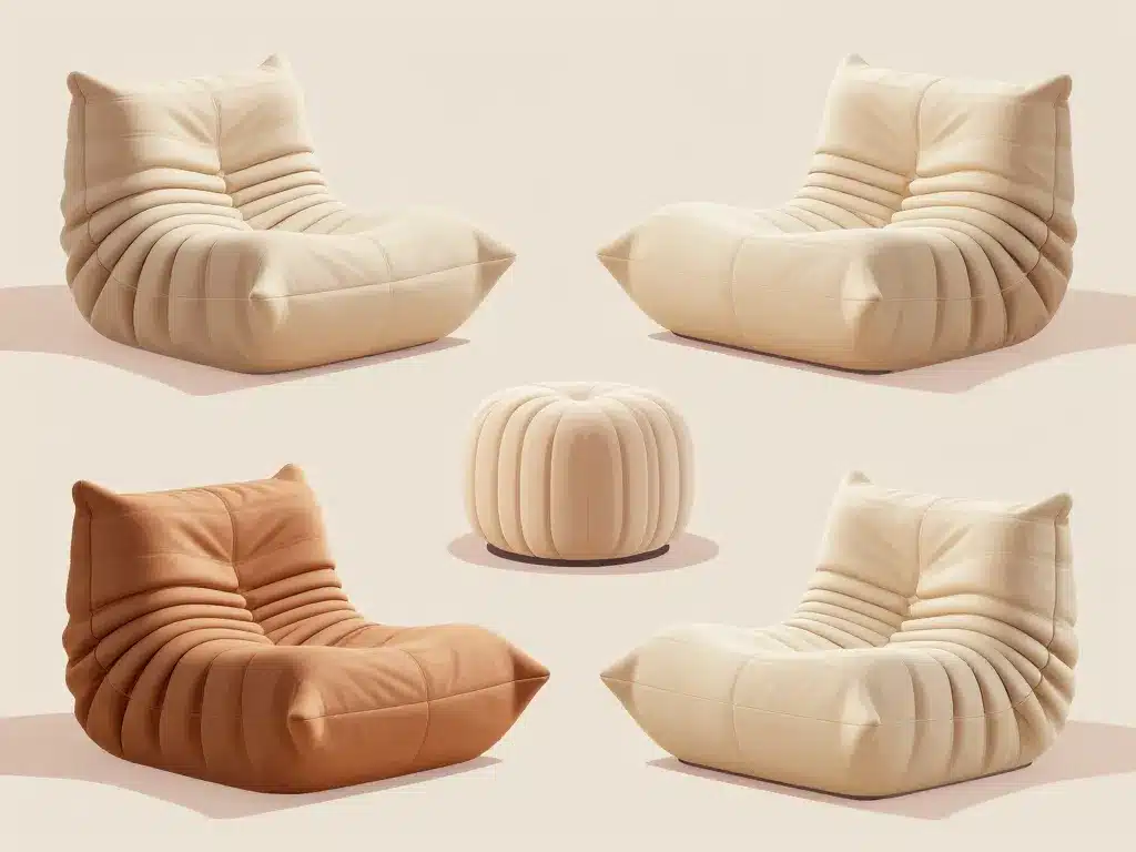 fauteuil togo déclinaisons chaise pouf canapé