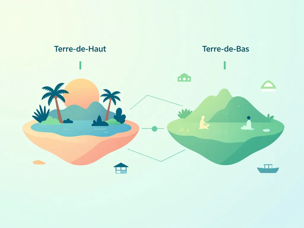 Guadeloupe Les Saintes Hotel diagramme choix îles