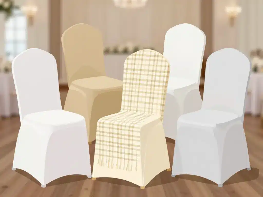 housse de chaise mariage extensible tissée jetable