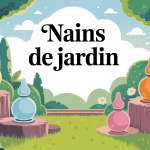 nains de jardin dans jardin harmonieux
