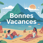 passe de bonnes vacances illustration paisible et joyeuse