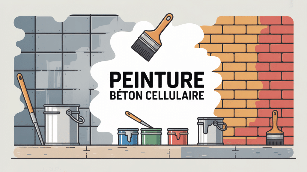 Peinture pour béton cellulaire sur murs intérieur et extérieur