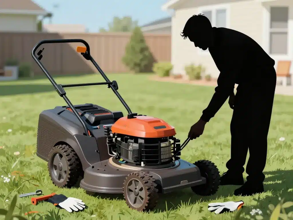 vérification diy problème enclenchement lame tracteur tondeuse