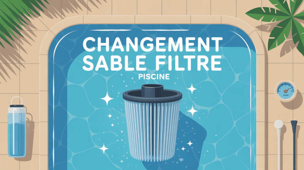 illustration quand changer sable filtre piscine filtre à sable entretien