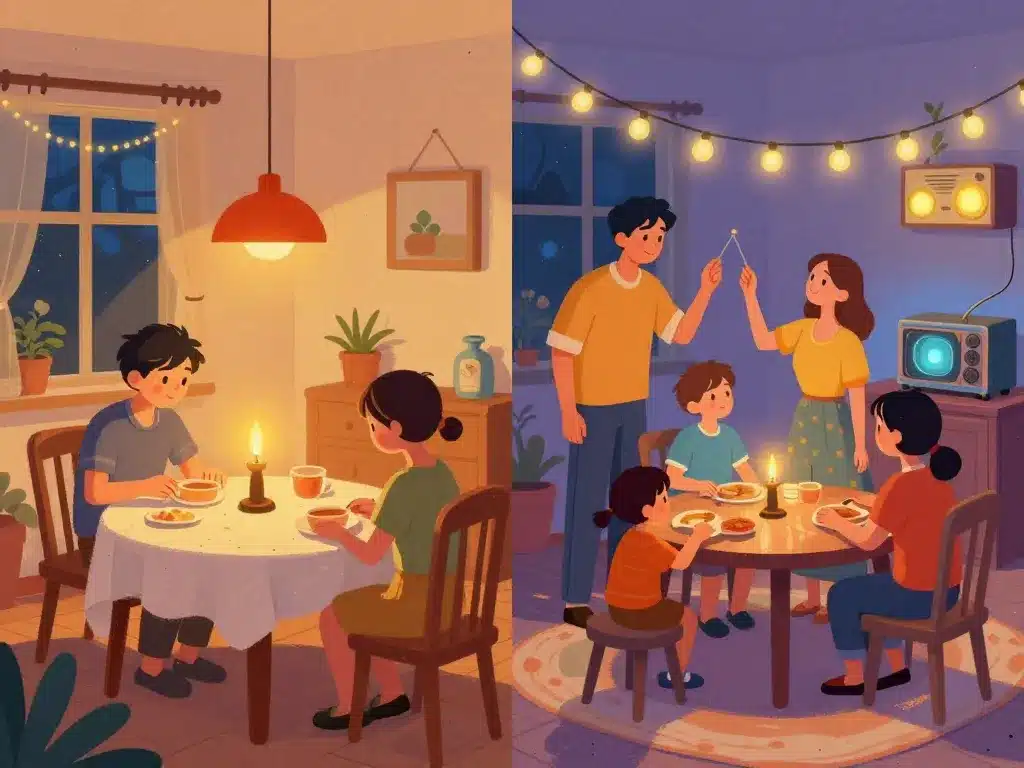 quand est arrivé l'électricité dans les maisons illustration transformation domestique