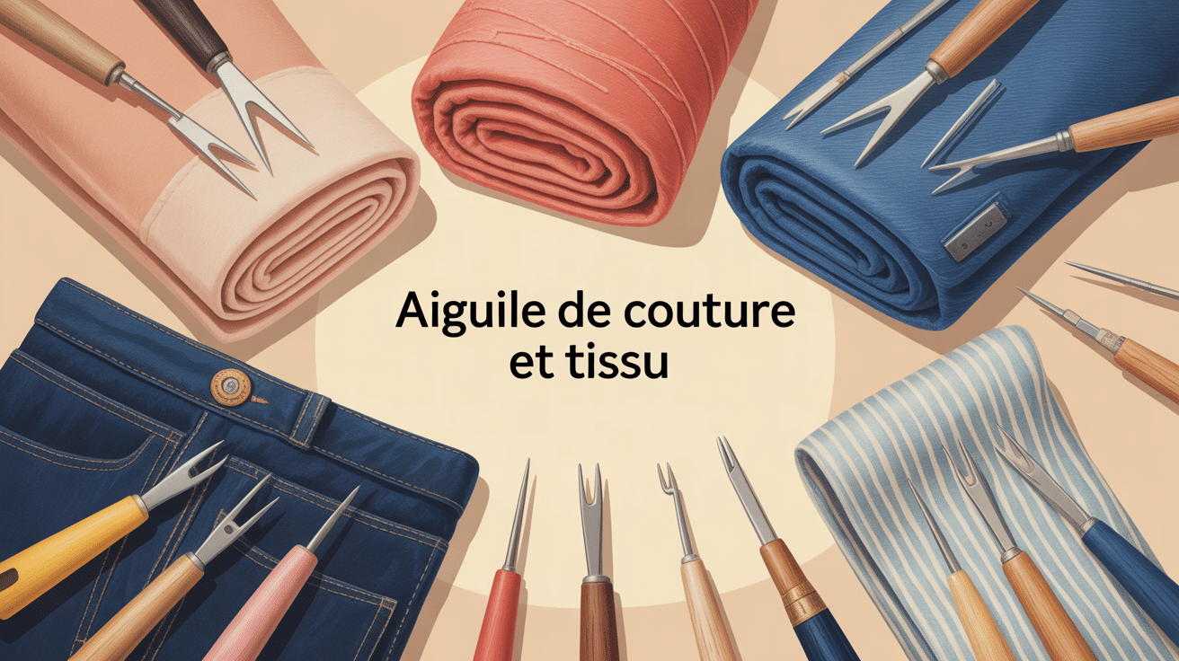 quelle aiguille pour quel tissu vue artistique couture