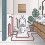 schéma évacuation wc réseau tuyaux maison
