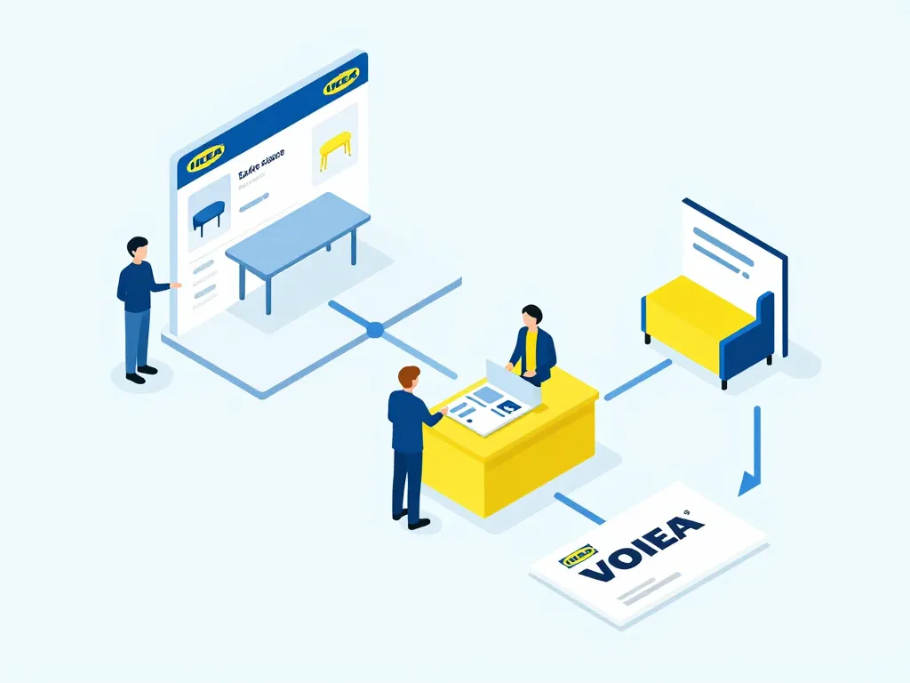 Diagramme du processus ikea reprise meuble