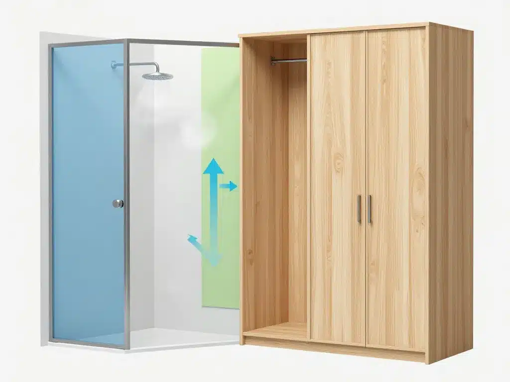diagramme ventilation salle de bain dressing durable