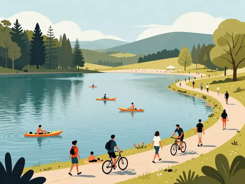 Carte des lacs en France séjour baignade et activités