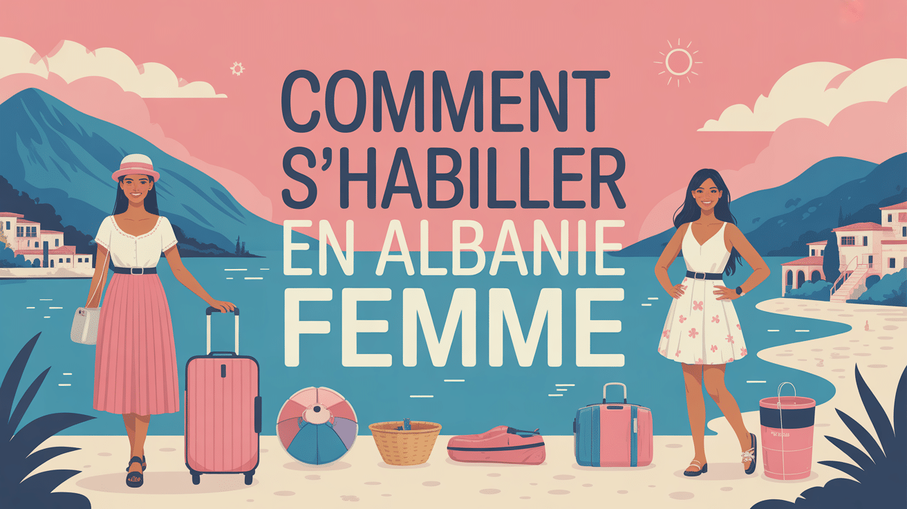 illustration vectorielle comment s habiller en albanie femme