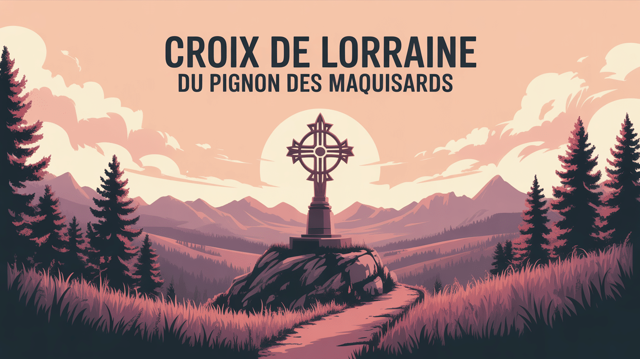 croix de lorraine du pignon des maquisards panorama montagne