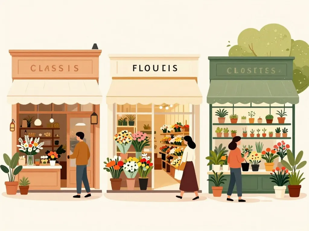 fleuriste plan de campagne différents types de boutiques