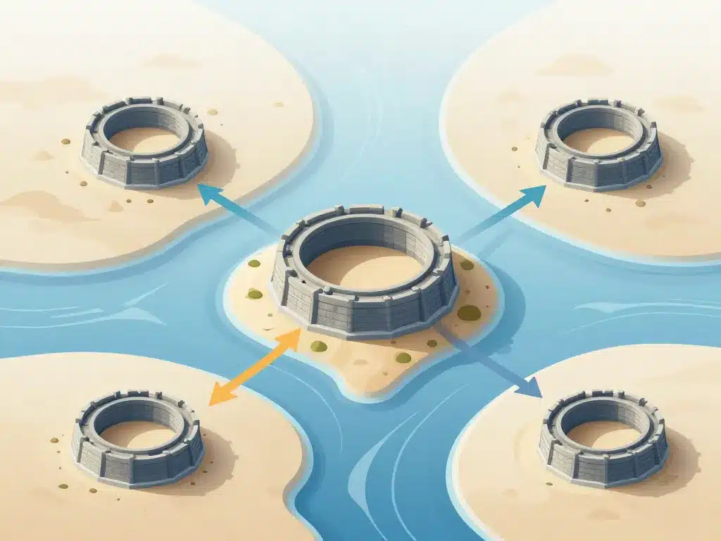 Schéma du fort paté et dispositif Vauban dans l'estuaire