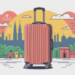 hongrie tourisme danger valise bouclier illustration