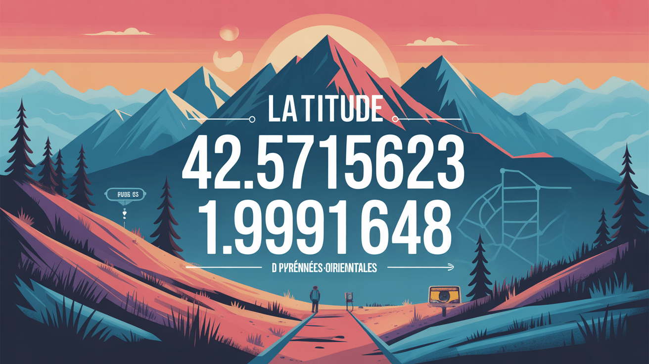 Illustration GPS latitude 42.5715623 longitude 1.9991648000000168 Pyrénées