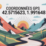 Illustration des coordonnées latitude : 42.5715623 longitude : 1.9991648000000168