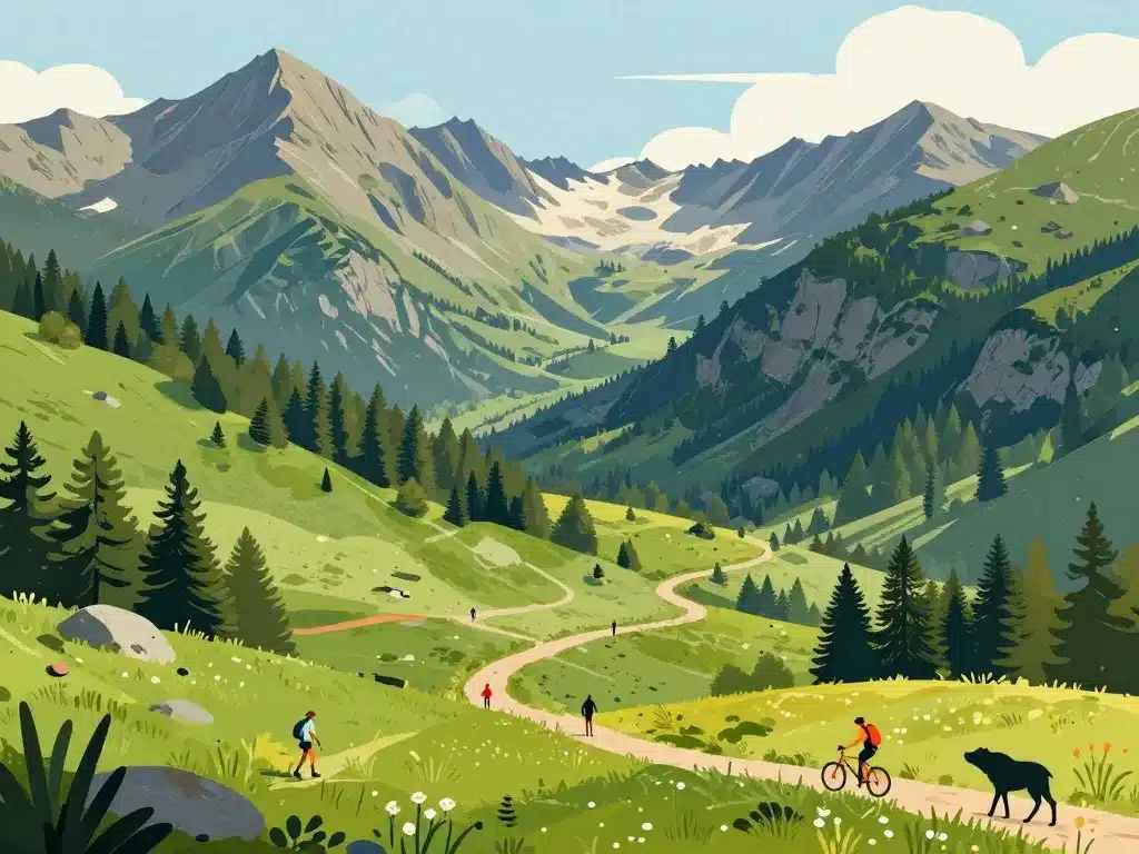 Paysage montagneux latitude 42.5715623 longitude 1.9991648000000168 activités