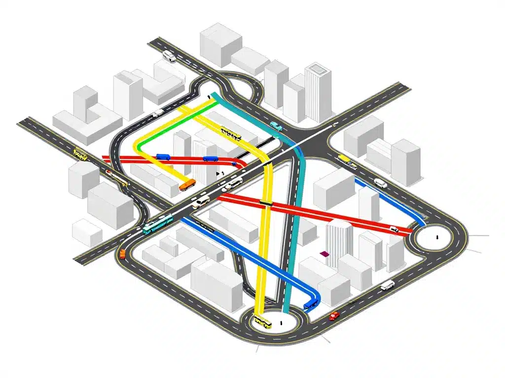 Schéma accès et circulation Les Pennes Mirabeau Plan de Campagne