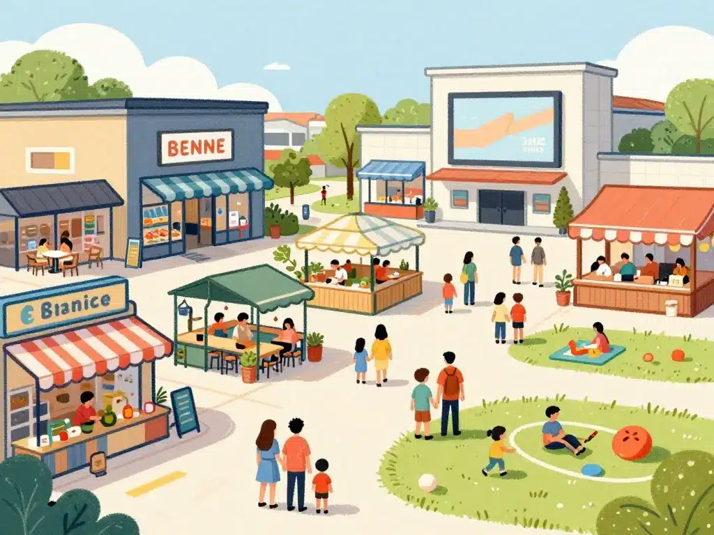 Illustration commerces et loisirs Les Pennes Mirabeau Plan de Campagne