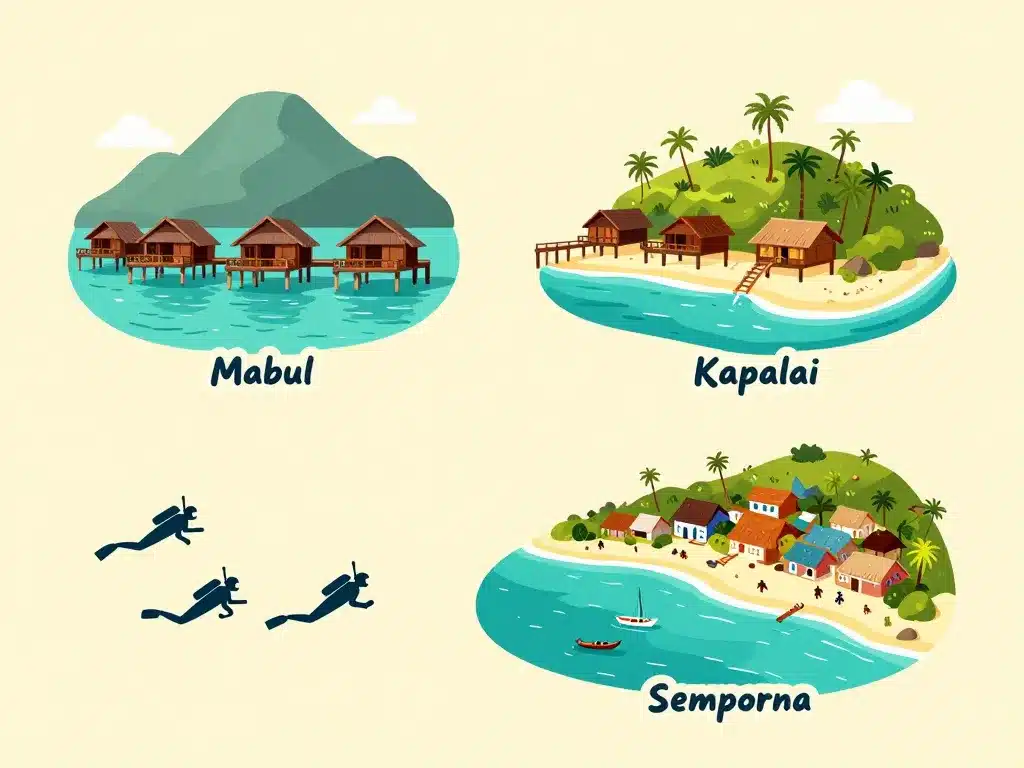 Carte séjour plongée Sipadan Mabul Kapalai