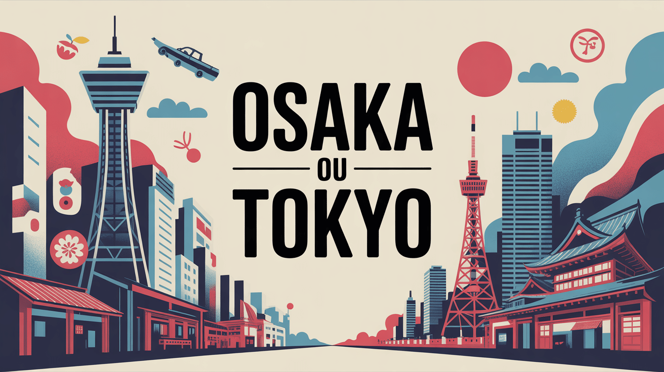 Image Osaka ou Tokyo choix métropole Japon