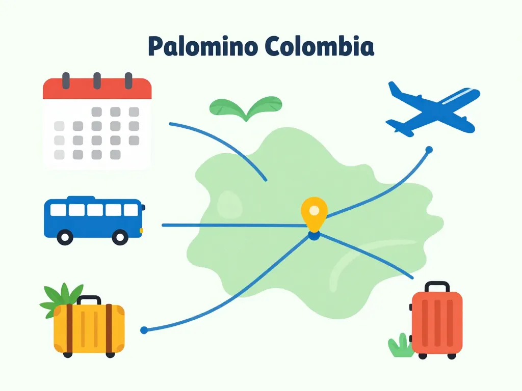 Organisation visite Palomino Colombie transport saisons