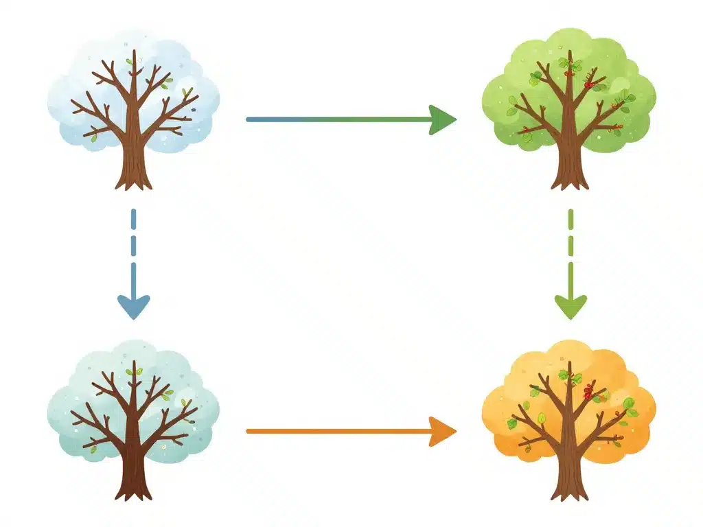 quand et comment tailler les mûriers schéma saisonnier