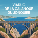 illustration panoramique du viaduc de la calanque du jonquier