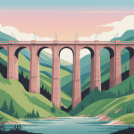 illustration du viaduc de la recoumène dominant une vallée