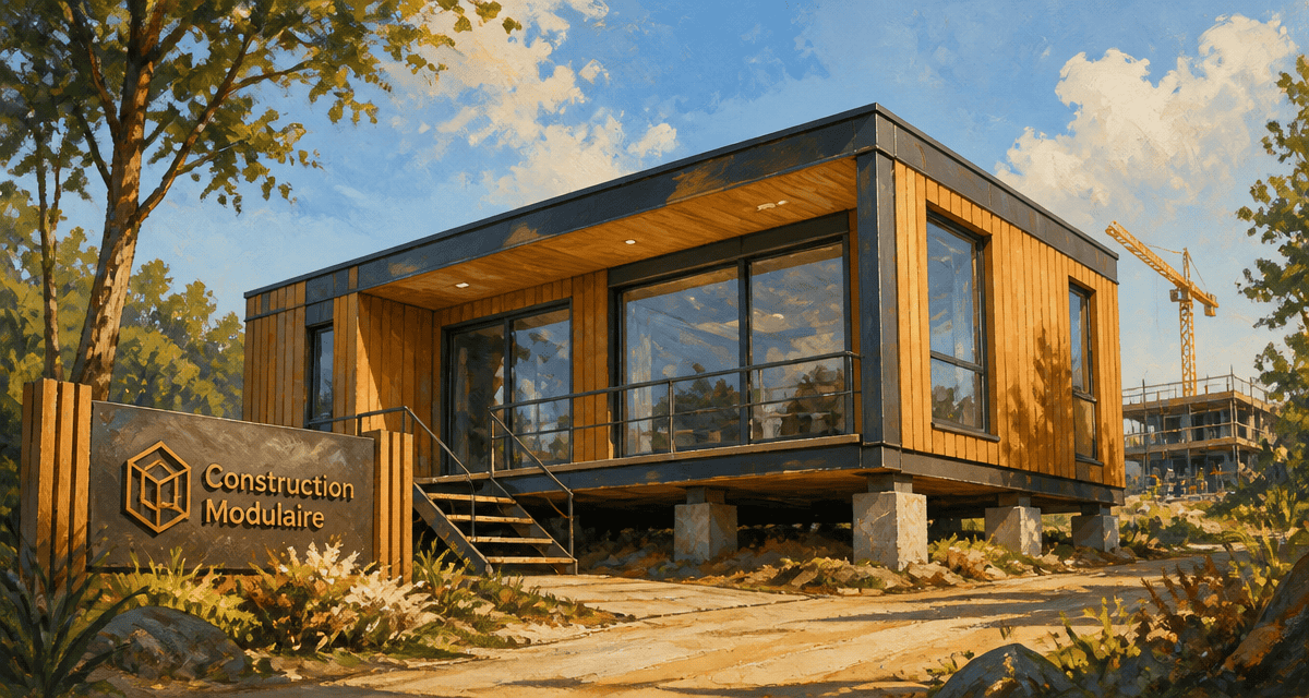 bungalow préfabriqué moderne bardage bois