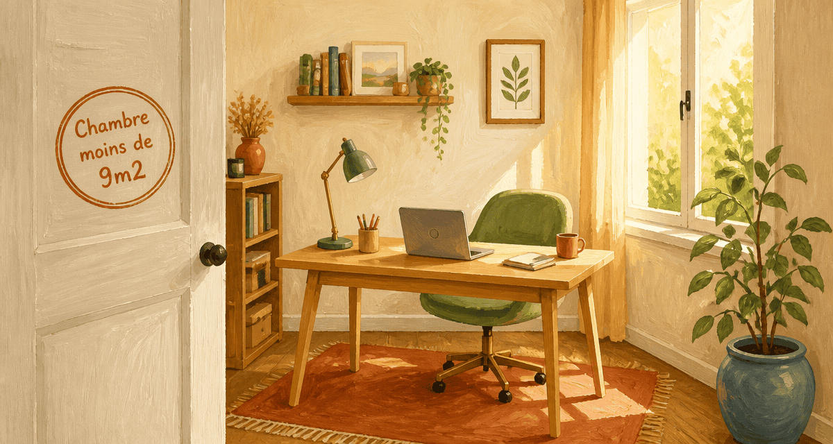 chambre moins de 9m2 vente bureau cosy