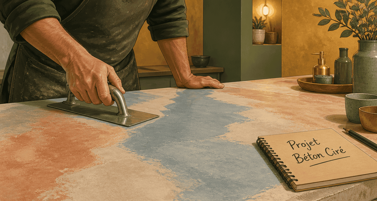 comment faire un beton cire application artisan