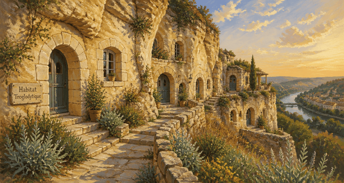 habitat troglodytique maisons creusées France