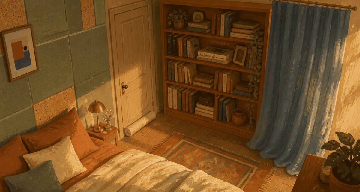 Isolation phonique mur chambre sans travaux avec panneaux feutre et liège