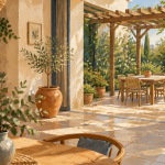 Ma maison mon jardin intérieur ouvert sur terrasse
