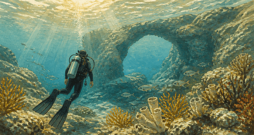 malte plongée plongeur sous l'eau blue hole