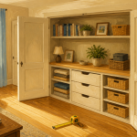 Placard surface habitable dans salon lumineux