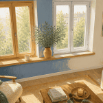 pvc ou bois pour les fenetres, salon cosy, lumière naturelle