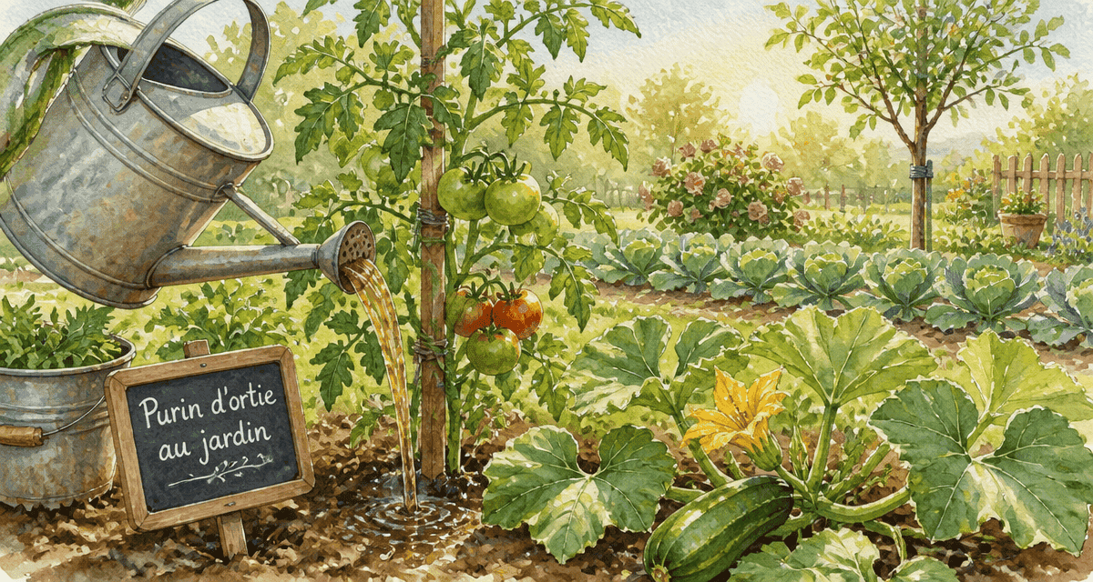 que peut on arroser avec du purin d'ortie tomates courges jardin