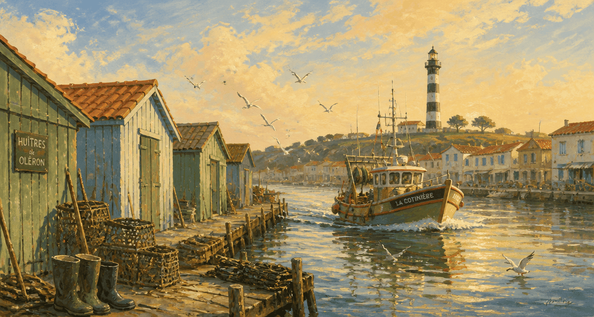 visite ile d'oleron port chalutier aube