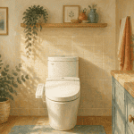 bidet toilet bidet moderne dans salle de bain lumineuse